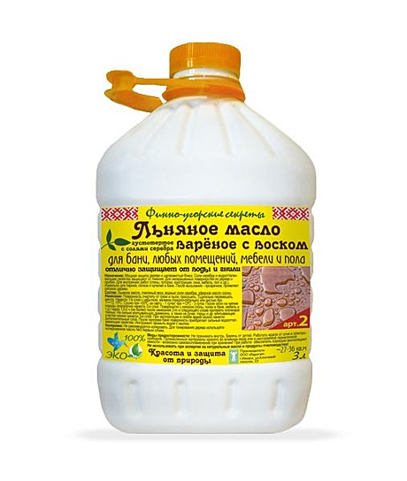  №2 Льняное масло вареное с воском 1 л (шт.)