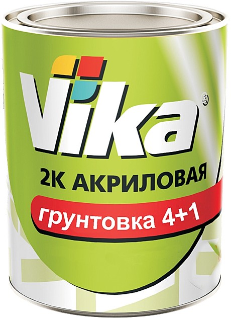 Vika 2К Грунт HS акриловый на металл 4+1 СЕРЫЙ (1,2кг)
