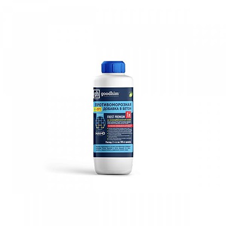 Комплексная противоморозная добавка с пластификатором до -25 Frost Premium,1л GOODHIM