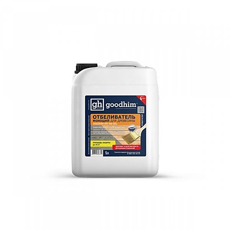 Отбеливатель моющий для древесины, GOODHIM DW400 GEL, КАНИСТРА 5л