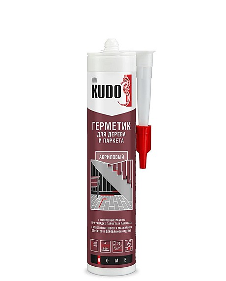 Герметик акриловый для дерева и паркета KUDO Серый 280 мл