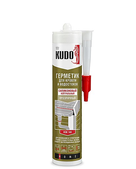 Герметик KUDO KSK-140 для кровли прозрачный 280 мл