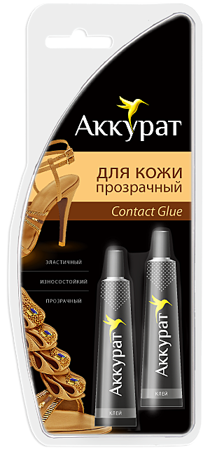 Набор для ремонта издел.из кожи прозрач.ТМ Аккурат