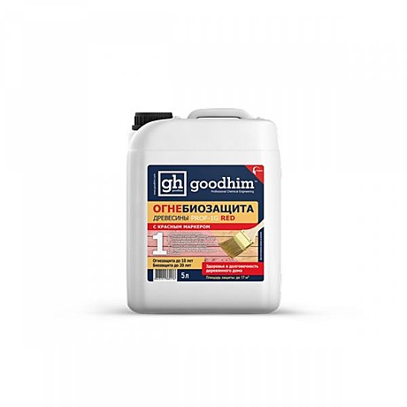 Огнебиозащита 1 группа RED GOODHIM PROF 1G RED, 10 л