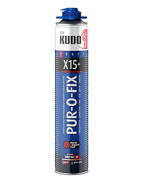 Клей-пена профессиональная PUR-O-FIX X15+ EXTRA FIX