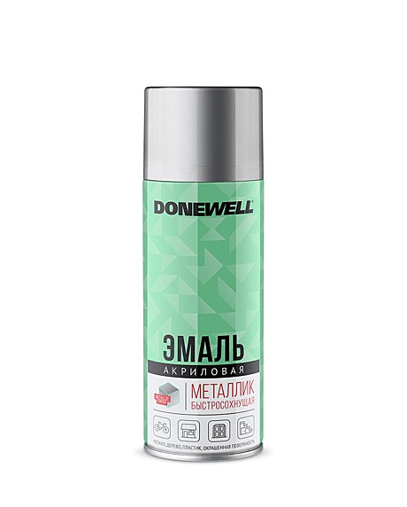 Эмаль DONEWELL металлик универсальная Хром